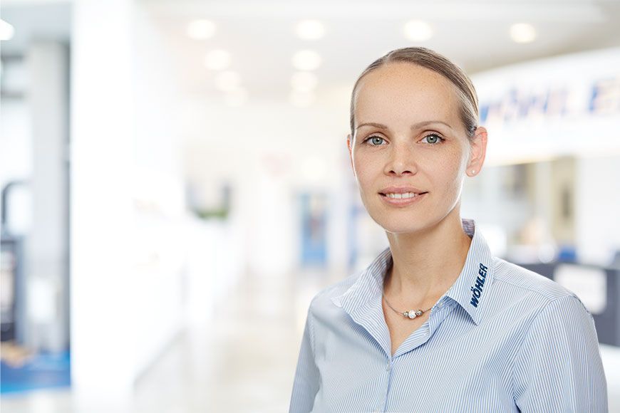 [Translate to Austria:] Tina Stockmann, Ansprechpartner für Wöhler Starter