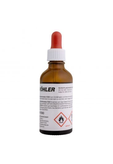 Öltestflasche mit Acetonfüllung 50 ml