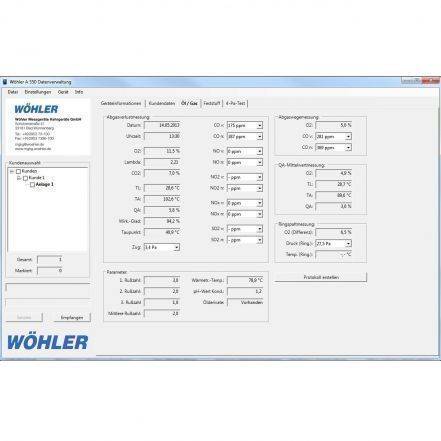 Wöhler A 550 PC-Software